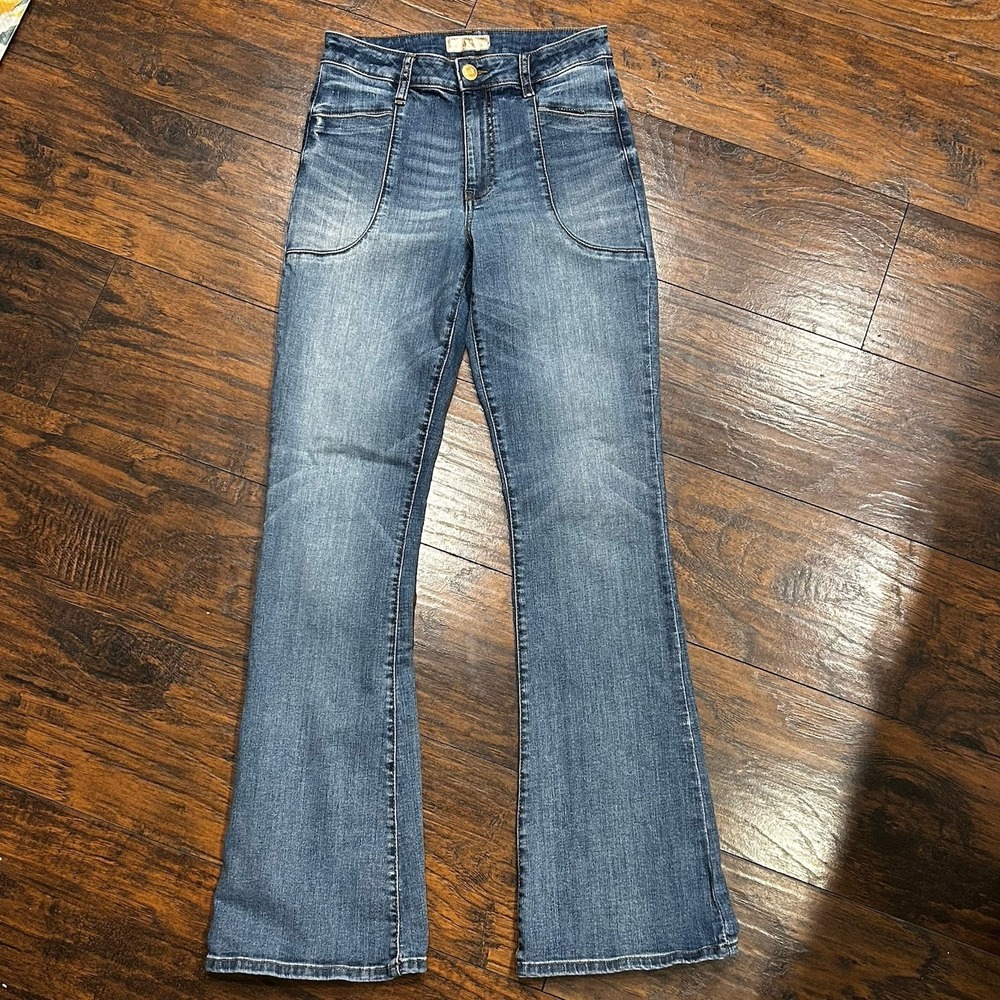KUT From The Kloth Women's Flare Medium Wash Jeans, Size 0